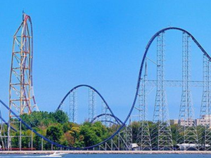 8. Millennium Force, 150 km na godzinę, Cedar Point Park, Ohio, Stany Zjednoczone Roller coaster