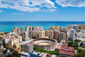 Malaga, Spanien Det bästa vädret året runt