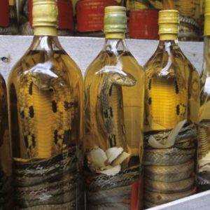 1. Wino wężowe, Azja Południowo-Wschodnia Jedzenie dla mocnego żołądka