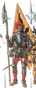 Švajčiarski žoldnieri Stredoveký vojaci Stredoveký vojak 