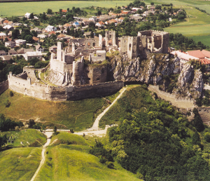 Beckov slott i Slovakien  