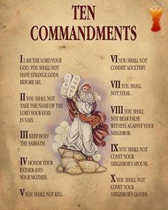 10 mandamientos de Dios