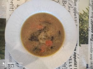 receta de sopa de champiñones