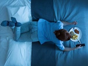 Neskoré nočné občerstvenie zly spanok