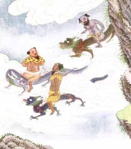  Mnohí čínski cisári sa považovali za potomkov drakov.