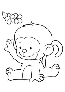 Omaľovánka opica