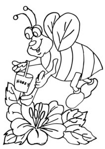 Kreslená včela