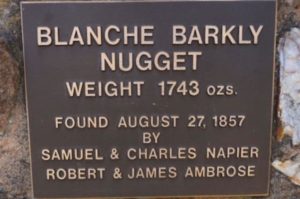 Blanche Barkly Nugget 1 743 onzas (49,4 kg)