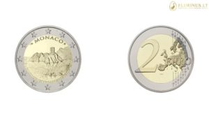 Mynt från Monaco 2015 Första slottet 2 euro
