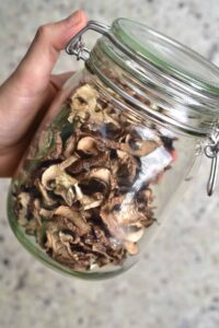 Jak skladovat sušené houby