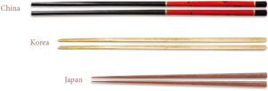 Diferentes estilos de palillos chinos