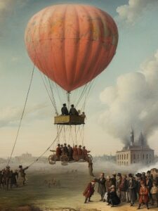 Zloženie teplovzdušného balóna - Čím bol plnený prvý balón