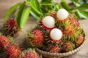 Rambutan - Frukt med fina hårstrån