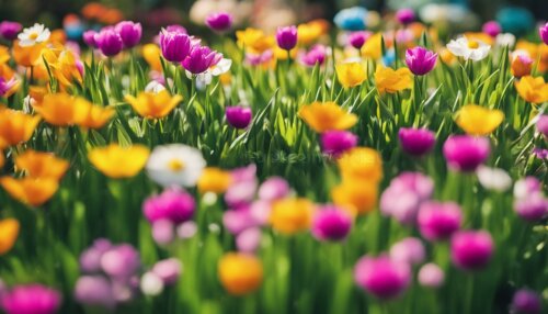Farby a tvary jarných kvetov Jarne kvety