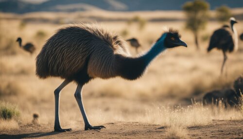 Habitat a distribúcia Pštros Emu