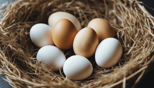 Vajcia a hniezda Hus domáca