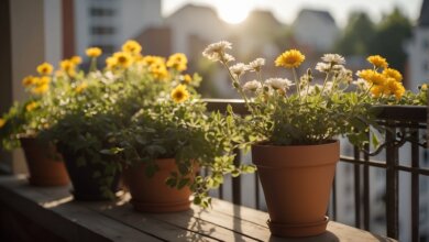Balkónové kvety na priame slnko