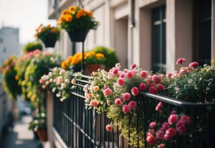 Dekorácie a styling balkóna - Kvety na balkóne