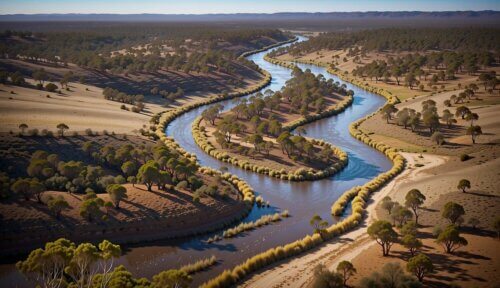Geografia a tok rieky Murray