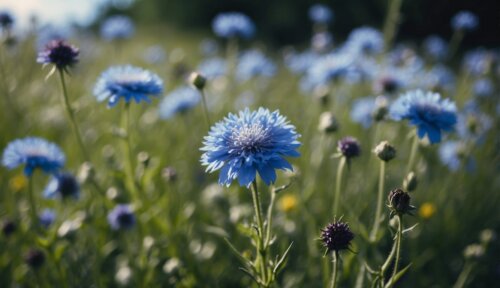 Hlavné druhy modrých kvetov