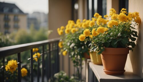 Kvety na balkóne