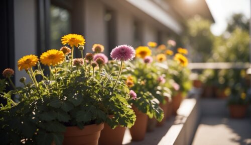 Výber kvetov pre slnečný balkón